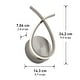 preview thumbnail 5 of 6, Artika Gamma Modern Wall Light Fixture, Brushed Nickel - Brushed Nickel