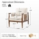 preview thumbnail 8 of 22, HULALA HOME Avidite Farmhouse Solid Wood Arm Chair with Full Assembly
