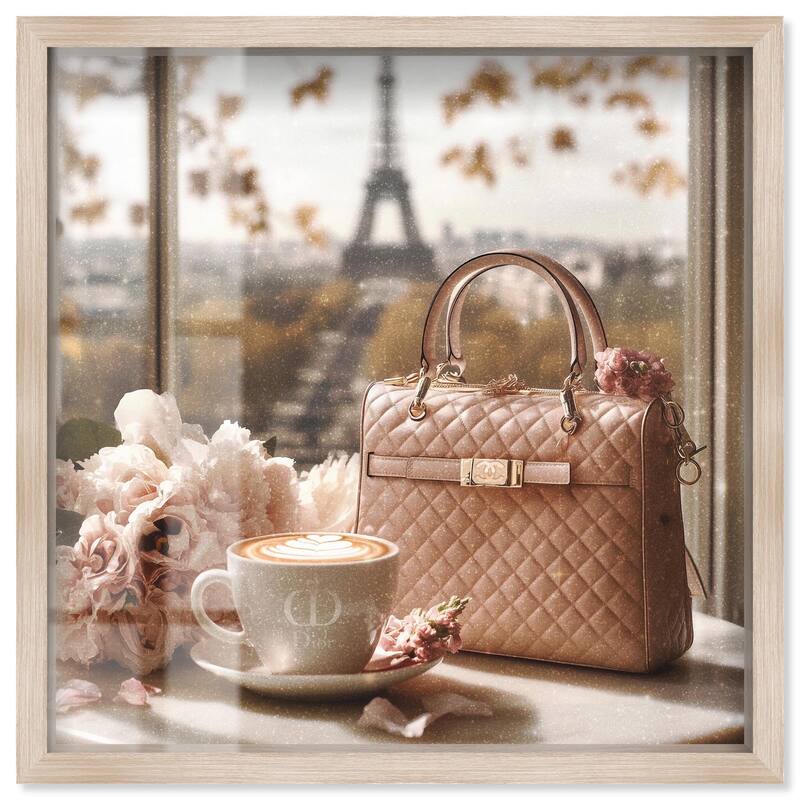 Glam by the Window Paris Shadowbox by Art Remedy - Natural - 16" x 16"