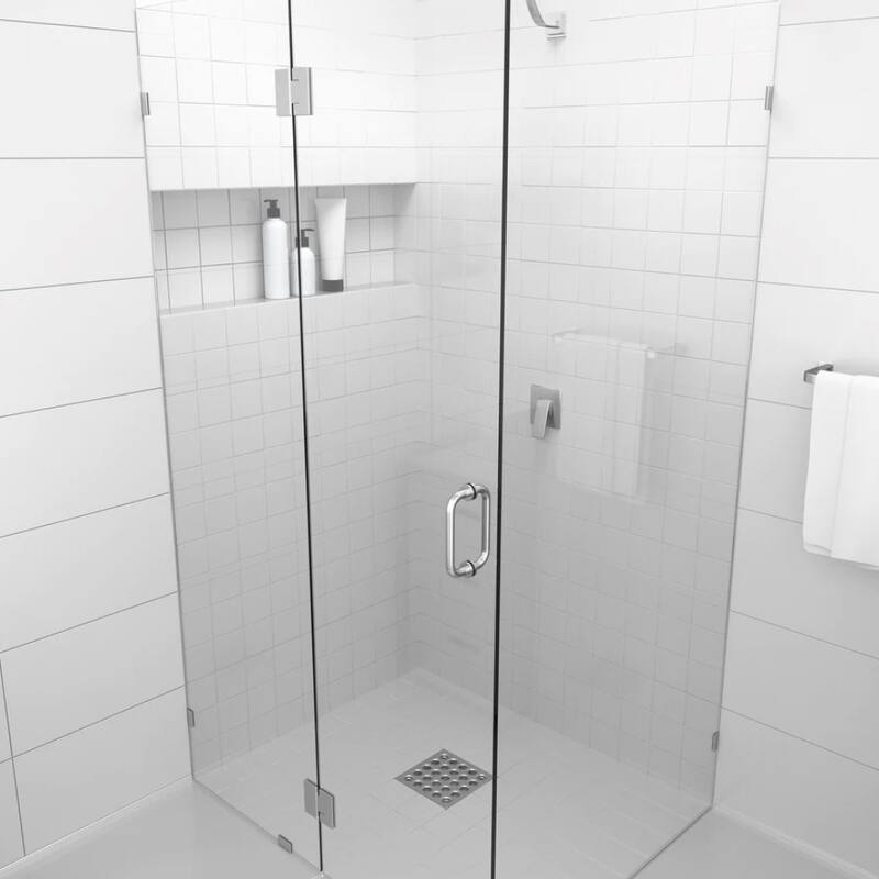 Glass Warehouse Frameless 90-degree Shower Enclosure