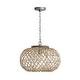 preview thumbnail 1 of 2, Rainey 1-light Grey Wash/ Antique Nickel Pendant