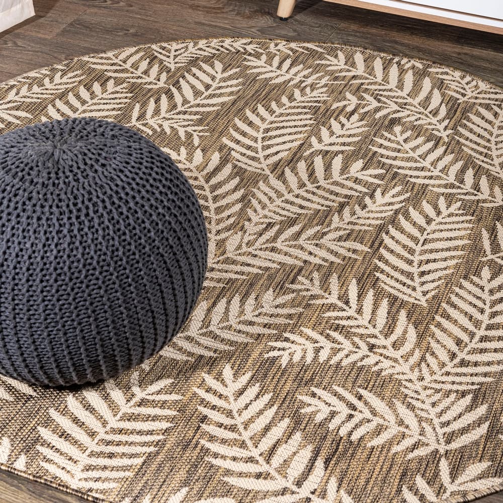 JONATHAN Y Galon Palm Frond Indoor/Outdoor Area Rug