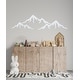 preview thumbnail 5 of 15, Mountains Wall Decal Nursery Decor. 14 tall x 45 wide inches - White
