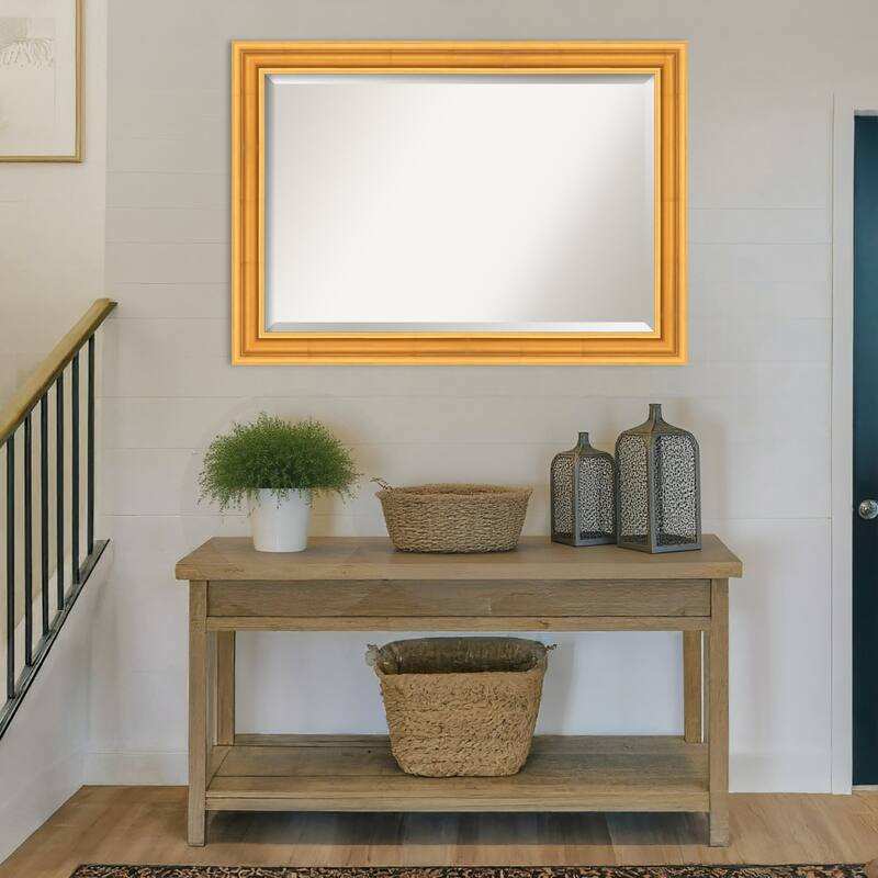 Sierra Beveled Wood Framed Wall Mirror