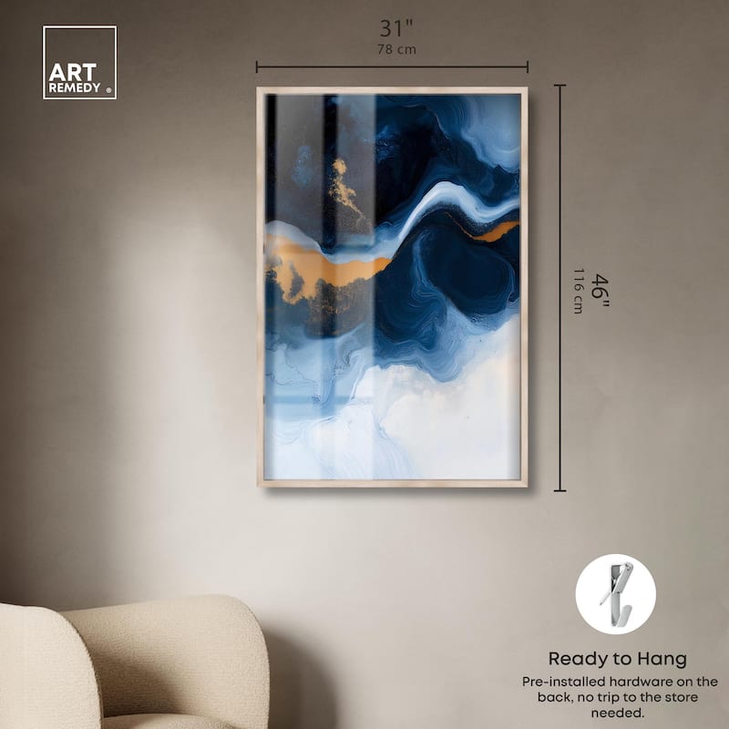 Blue Deep I Shadowbox by Art Remedy
