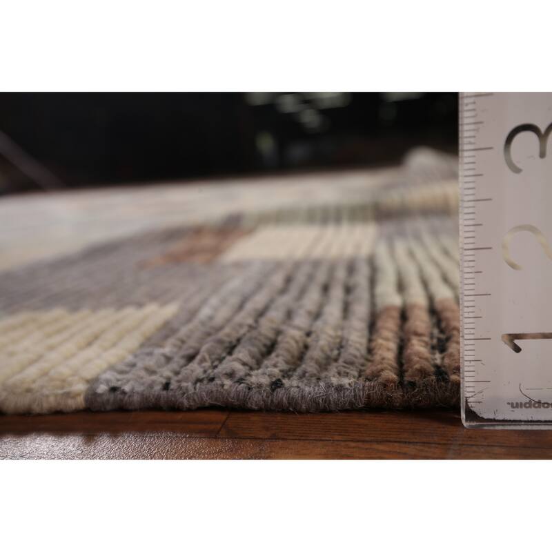 Moroccan Oriental Large Area Rug Hand-Knotted Wool Carpet - 9'8" x 14'11"