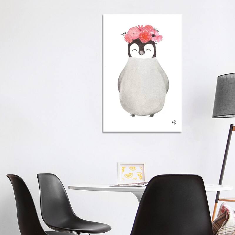 iCanvas "Penguin Paper" by CreatingTaryn Canvas Print - 40x26x1.5