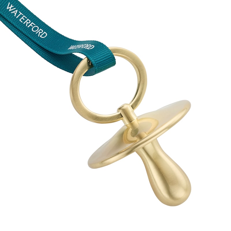 Waterford Christmas Pacifier Golden Ornament