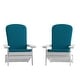preview thumbnail 31 of 44, Indoor/Outdoor Folding Adirondack Chairs with Cushions - Set of 2 - 30.25"W x 34"D x 37"H