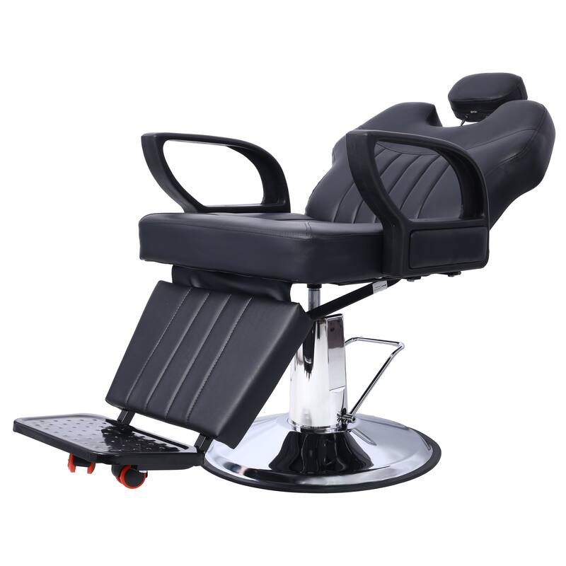 Artist hand Hair Barber Chair,Heavy Duty Hydraulic Spa Furniture Shampoo Reclining Extra Wider Seat Beauty Hair Salon Equipment