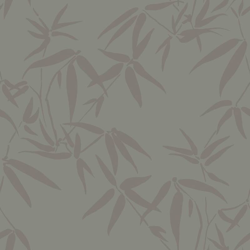 Origin Guadua Grey Bamboo Leaves Wallpaper