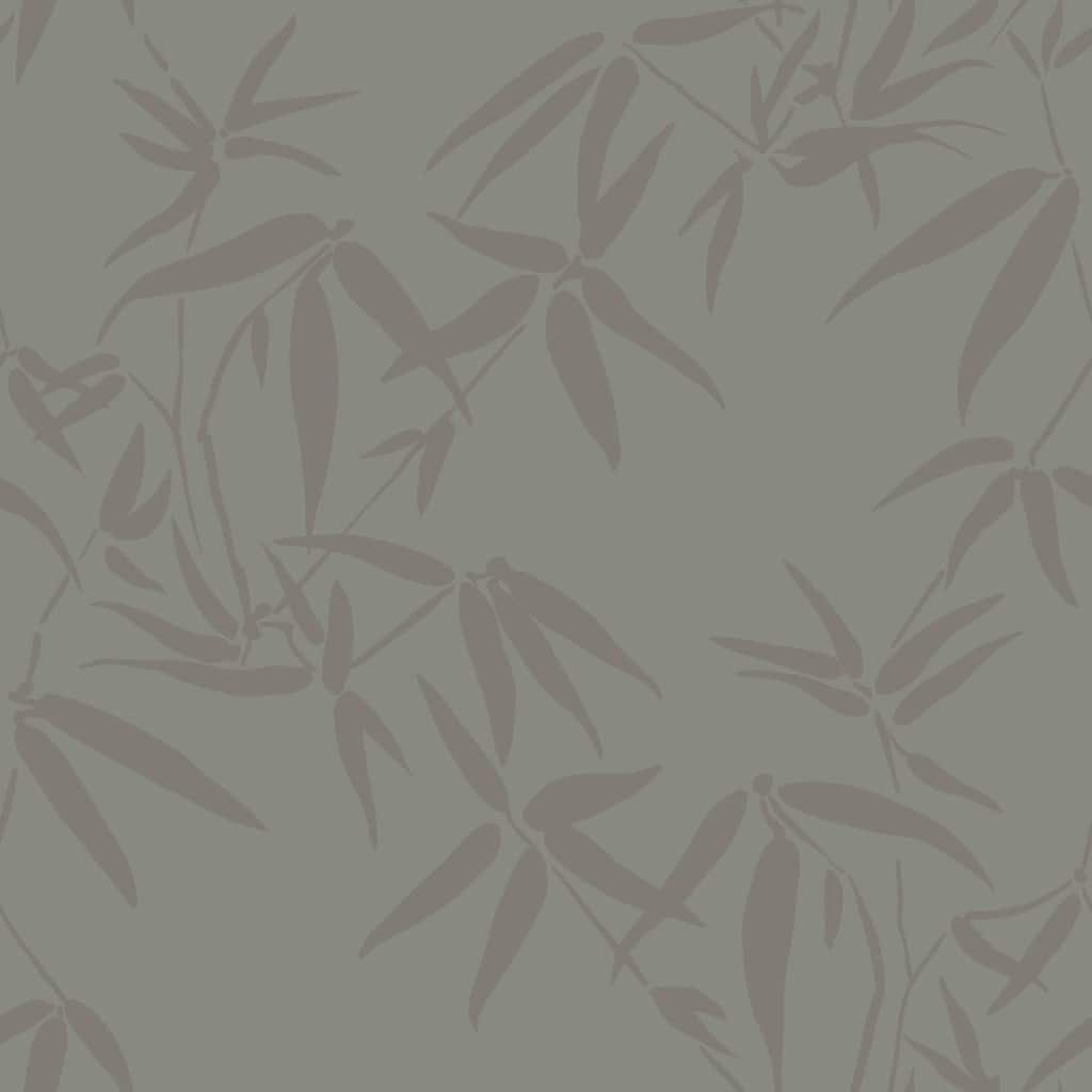Origin Guadua Grey Bamboo Leaves Wallpaper