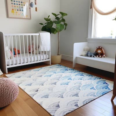 Premium Washable Super Soft Modern Sunrise Mayfield Rug