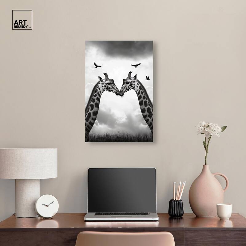 Giants in Love II Canvas by Art Remedy, Gallery Wrapped