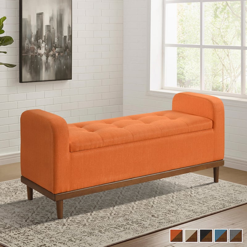 Brighton Fabric Lift Top Storage Bench