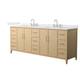 Option White Oak, Nickel Trim, Giotto Quartz Top