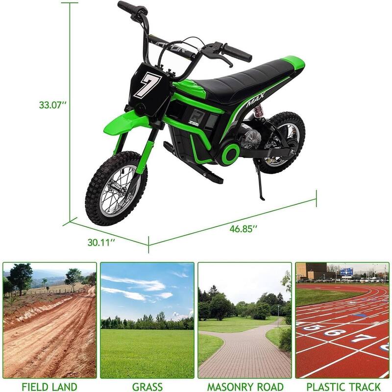 Electric 2-Speed Modes Kids Dirt Bike Toy Motorcycle for Kids Best Gifts