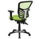 preview thumbnail 68 of 164, Nicholas Mid-Back Blue Mesh Multifunction Executive Swivel Ergonomic Office Chair with Adjustable Arms