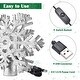preview thumbnail 15 of 16, Yescom Christmas Tree Topper Star, 3D Snowflake Rotating Projector, LED Lights, Golden Star Xmas Décor - One-size