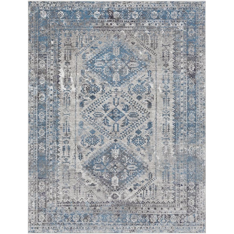 Livabliss Monte Carlo Updated Traditional Medallion Area Rug