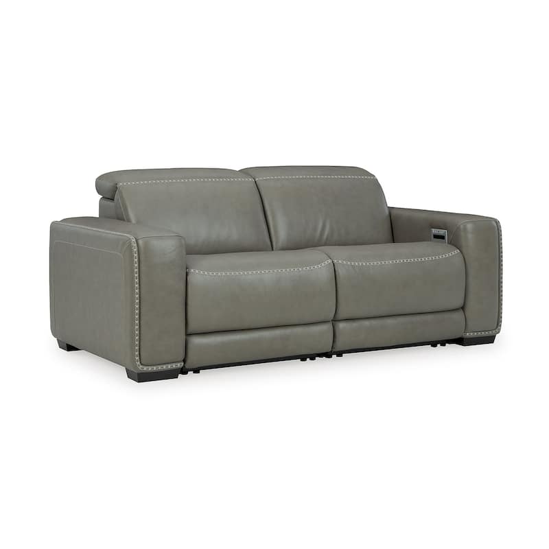 Signature Design by Ashley Correze Gray 2-Piece Power Reclining Loveseat - 76"W x 41"D x 33"H