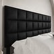 preview thumbnail 9 of 20, CraftPorch Square Stitching Velvet Upholstered Headboard
