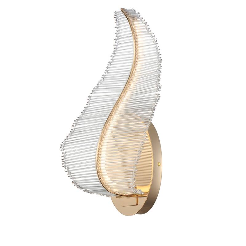 Studio M SM23810 Lillet 16" Tall LED Wall Sconce with Crystal Shade - Gold / Beveled Crystal