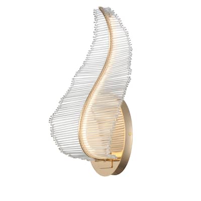 Studio M SM23810 Lillet 16" Tall LED Wall Sconce with Crystal Shade