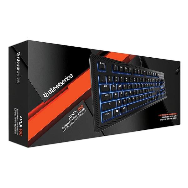 Steelseries Apex 100 Gaming Keyboard Tactile Silent Blue Led Backlit Splash Resistant Media Controls Black Blue Refurbished Overstock 29557834 The apex 100 is the perfect gaming keyboard for gamers who want a quick tension membrane switch, vibrant blue backlighting, and an affordable price. schlage