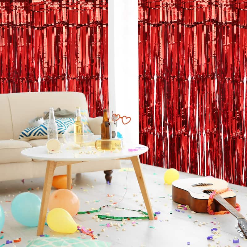 Foil Fringe Garland 10Ft Metallic Tinsel Streamers for Christmas 12Pcs
