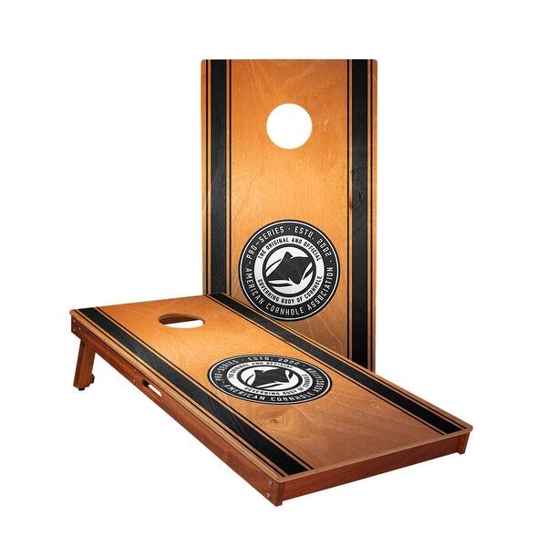 slide 2 of 5, Classic Stripes All-Weather Cornhole Boards NO Bags - Add Board Lights