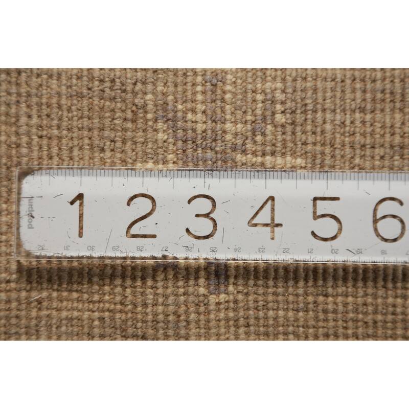 Hand Knotted Oriental 100% Wool Carpet Transitional All-Over Beige & Ivories Oushak Area Rug - 12' 3'' X 9' 4''