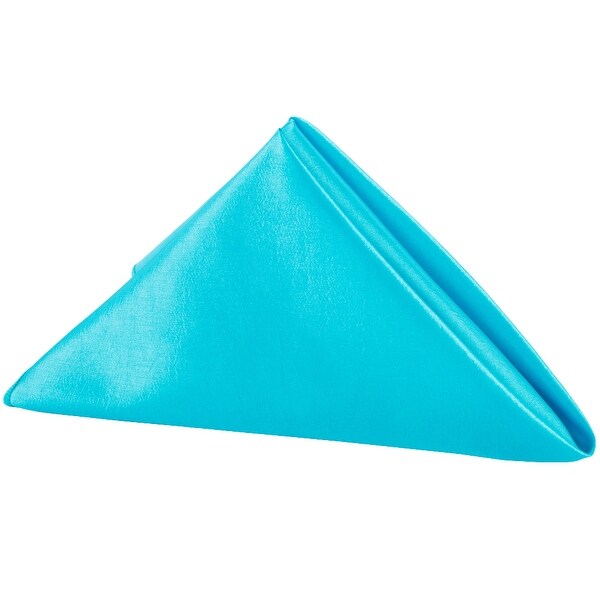 10 Pieces, Taffeta Napkin Approx. 20"x20" square Edge: Overlock serge - Aqua Blue