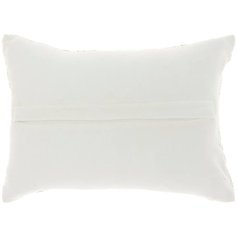 Mina Victory Luminescence Modern Beaded Throw Lumbar Pillow 10" X 14"