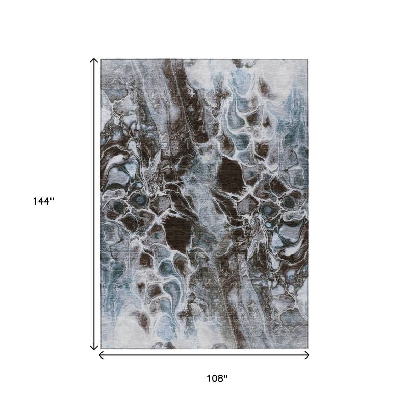 HomeRoots Abstract Transitional Rectangle Outdoor Rug
