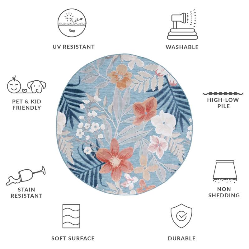 SAFAVIEH Cabana Indoor/ Outdoor Waterproof Transitional Rug