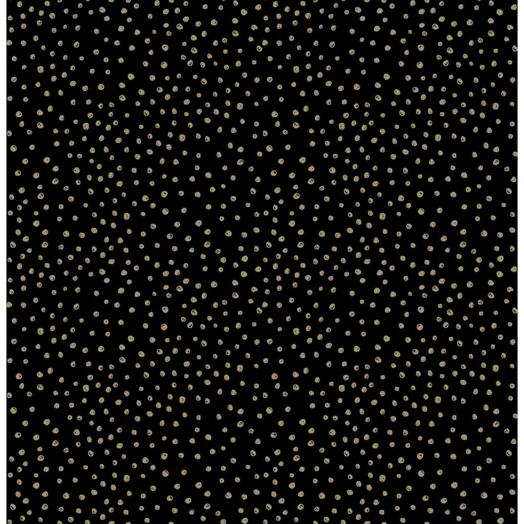 A-Street Prints Cassie Gold Petite Polka Wallpaper