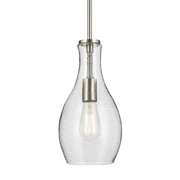Seeded glass bell pendant light cheap