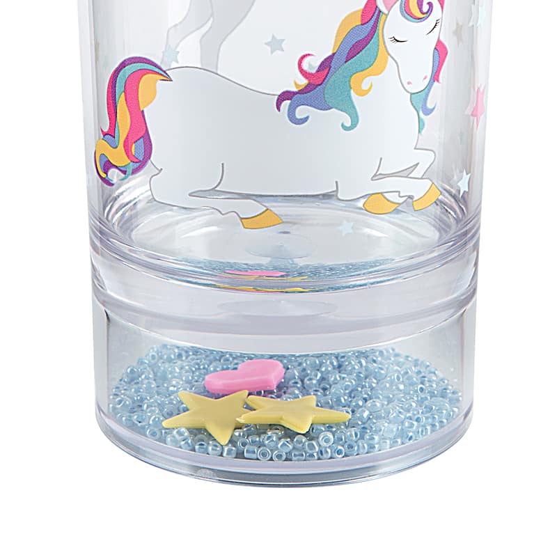 Unicorn & Rainbow 3pc Set Lotion Pump/Toothbrush Holder/Tumbler - 3pc bath accessory set