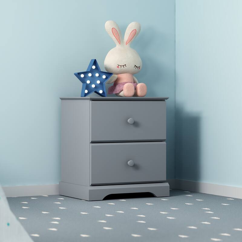 Hillsdale Furniture Baylor Wood 2-Drawer Nightstand