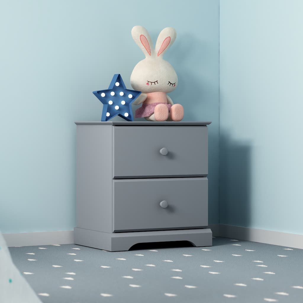 Hillsdale Furniture Baylor Wood 2-Drawer Nightstand