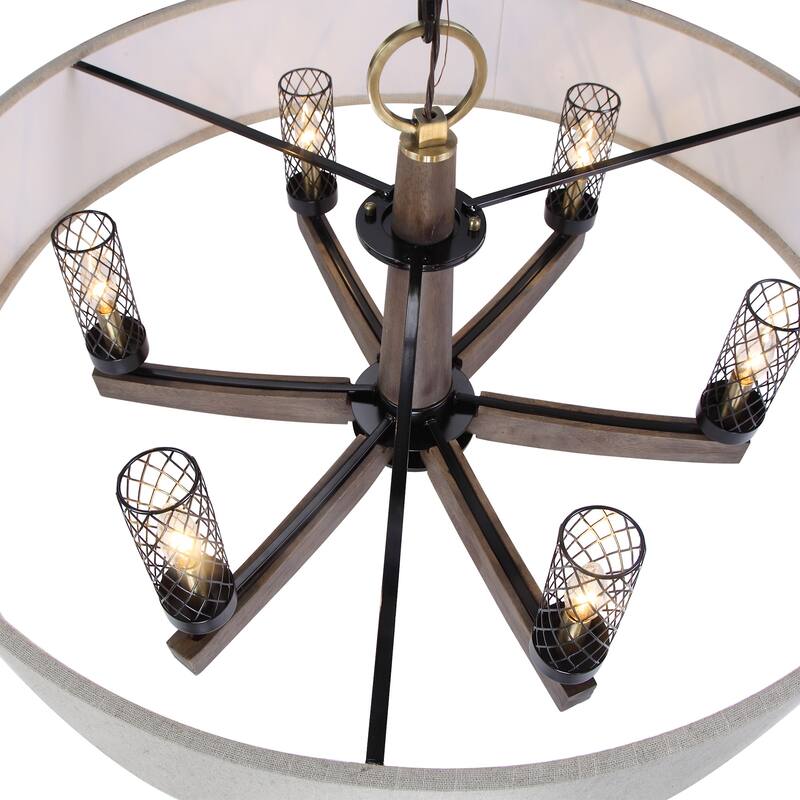 Uttermost 21331 Woodall 6 Light 36" Wide Ring Chandelier