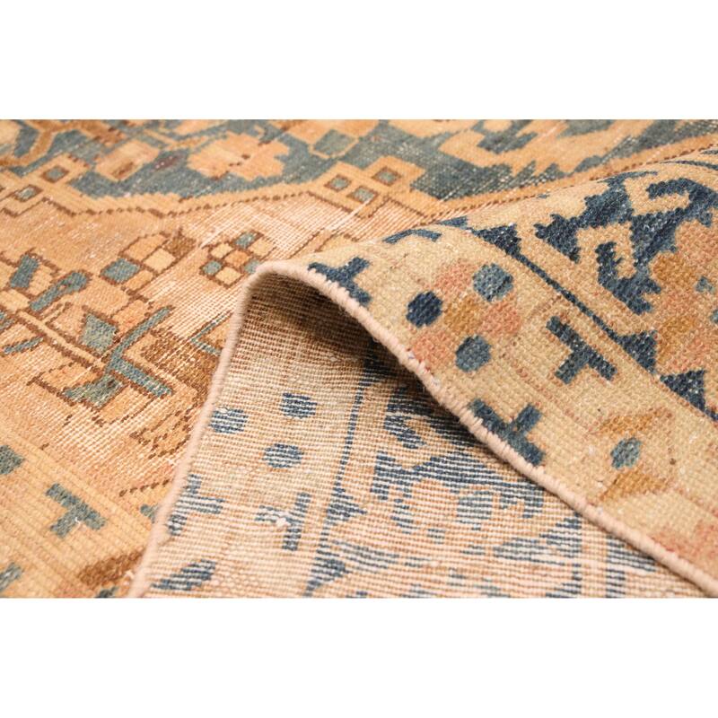 ECARPETGALLERY Hand-knotted Antalya Vintage Dark Blue Wool Rug - 6'1 x 9'10