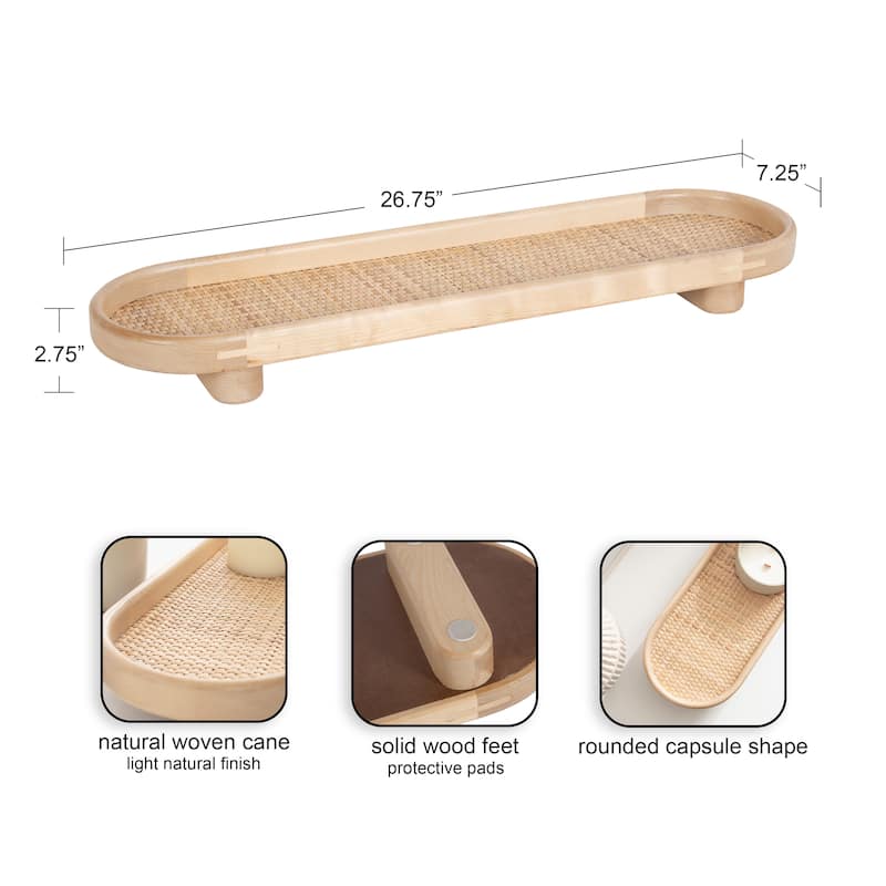 Kate and Laurel Planche Woven Tray