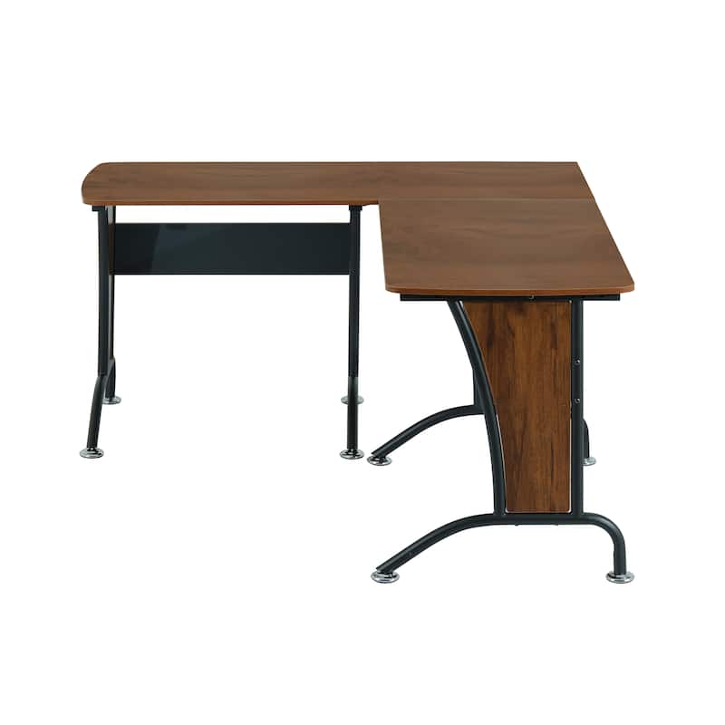 Techni Mobili Deluxe L-Shaped Desk with Inline Team Desk Option