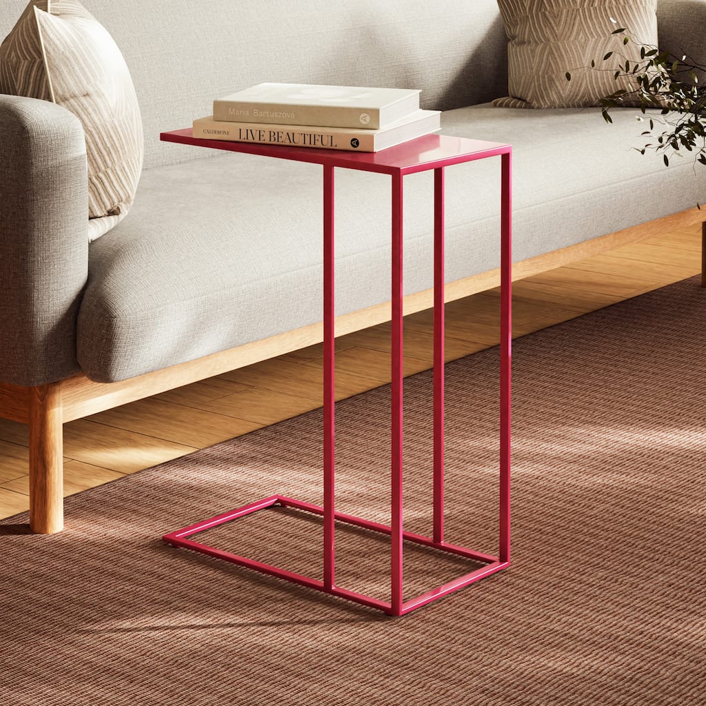 Elements - Tanu - C-Table Enamel Top End Table