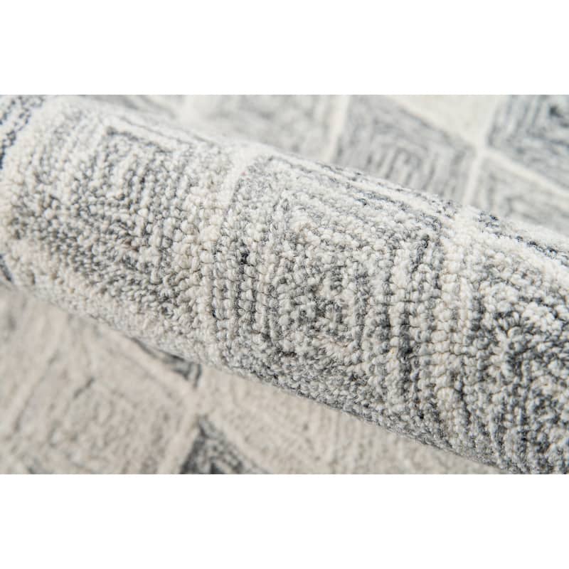 Momeni Cortland Hand Tufted Wool Contemporary Geometric Area Rug