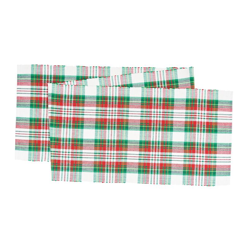 Carter Christmas Red and Green Plaid Table Runner