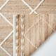 preview thumbnail 6 of 11, SAFAVIEH Handmade Natural Fiber Dorlinde Boho Farmhouse Trellis Jute Rug