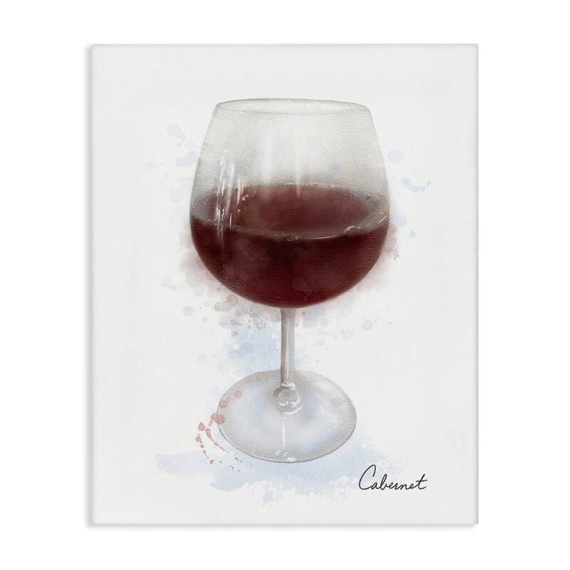 Stupell Modern Cabernet in Glass Canvas Wall Art Design By Matthew Piotrowicz - 30 x 40